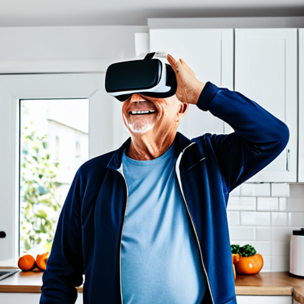 VR 재활치료의 활용 가능성 - VR Stroke Rehabilitation**

"A senior man fully clothed in comfortable athletic wear is smiling whil...