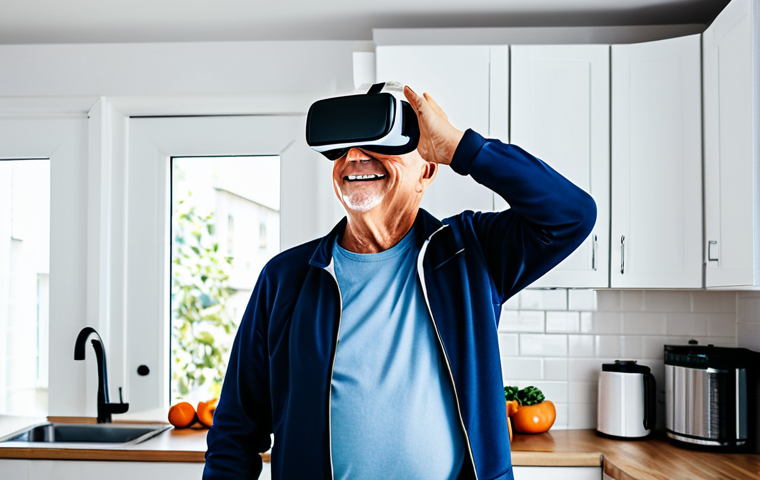 VR 재활치료의 활용 가능성 - VR Stroke Rehabilitation**

"A senior man fully clothed in comfortable athletic wear is smiling whil...