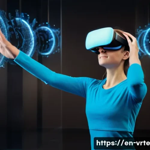 Home 32 가상현실 재활치료의 피드백 메커니즘 - **Immersive Feedback: Real-time Arm Movement Visualization**
"A young adult woman, mid-20s, with...