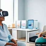 Home 19 가상현실 재활치료를 위한 사용자 인터페이스 설계 - A diverse group of patients of various ages and physical abilities engaged in a virtual reality reha...